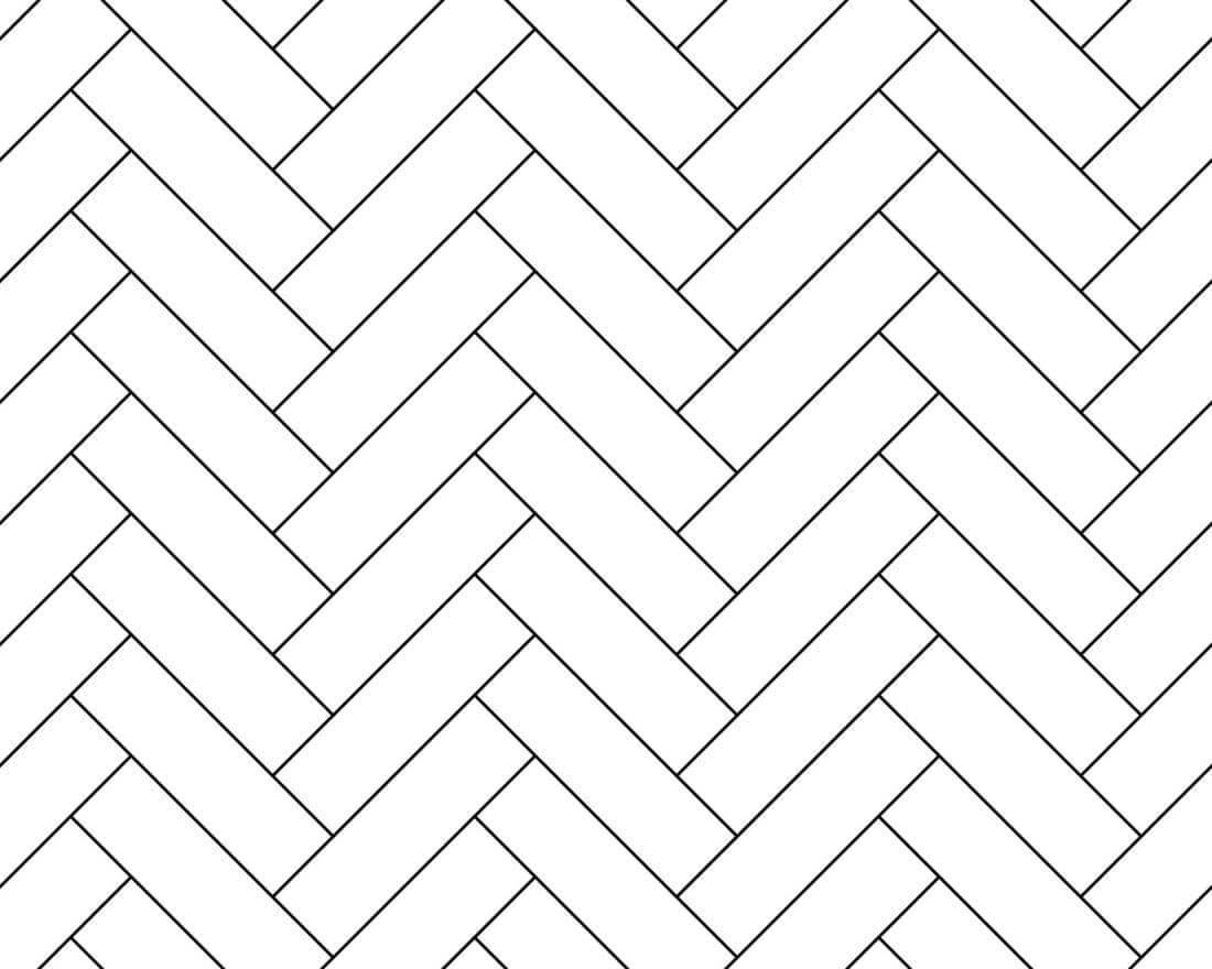 herringbone backsplash